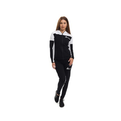 Womens black outlet and white tracksuit